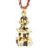 2Pcs Buddhist Pendant Vairocana Stupa Shaped Buddhism Necklace Clothing Bag