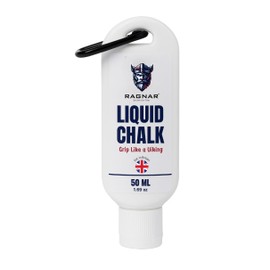 Ragnar Liquid Chalk – Sports Chalk for Superior Sweat-Free Grip in Weightlifting, CrossFit, Climbing, Gymnastics & More (50ml + Carabiner)