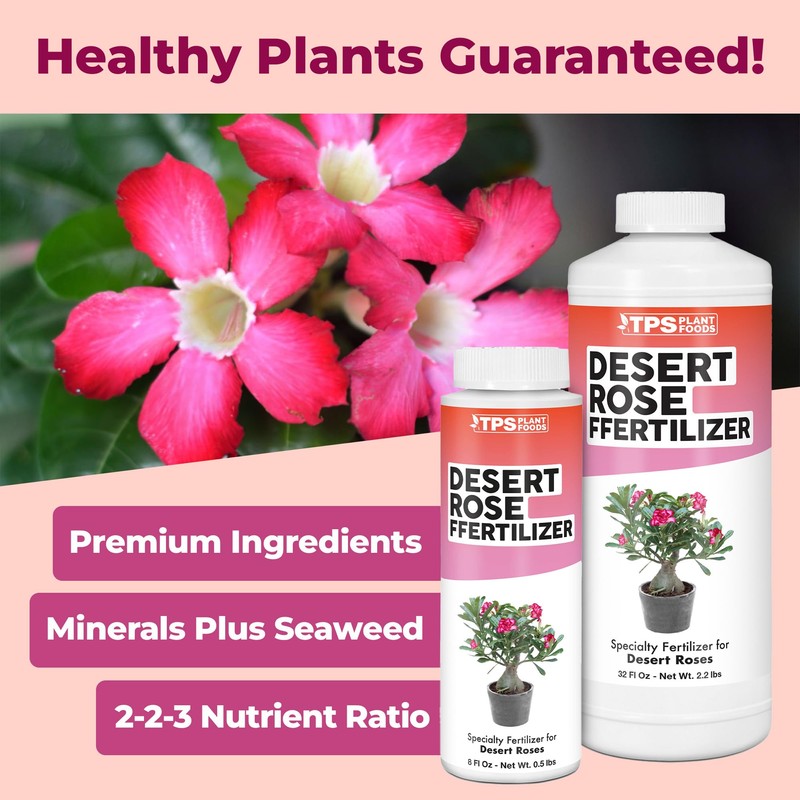 Desert Rose Fertilizer, Complete Liquid Desert Rose Plant Food, 8