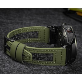 HEMSUT 20mm Military Comfort Watch Band Compatible with Garmin Fenix 8 43mm /7S/7S Pro/6S/6S Pro/6S Sapphire/5S/5S Plus/5S Sapphire, Instinct 2S, Descent MK1S/2S, D2 Delta S, Approach S70-42mm