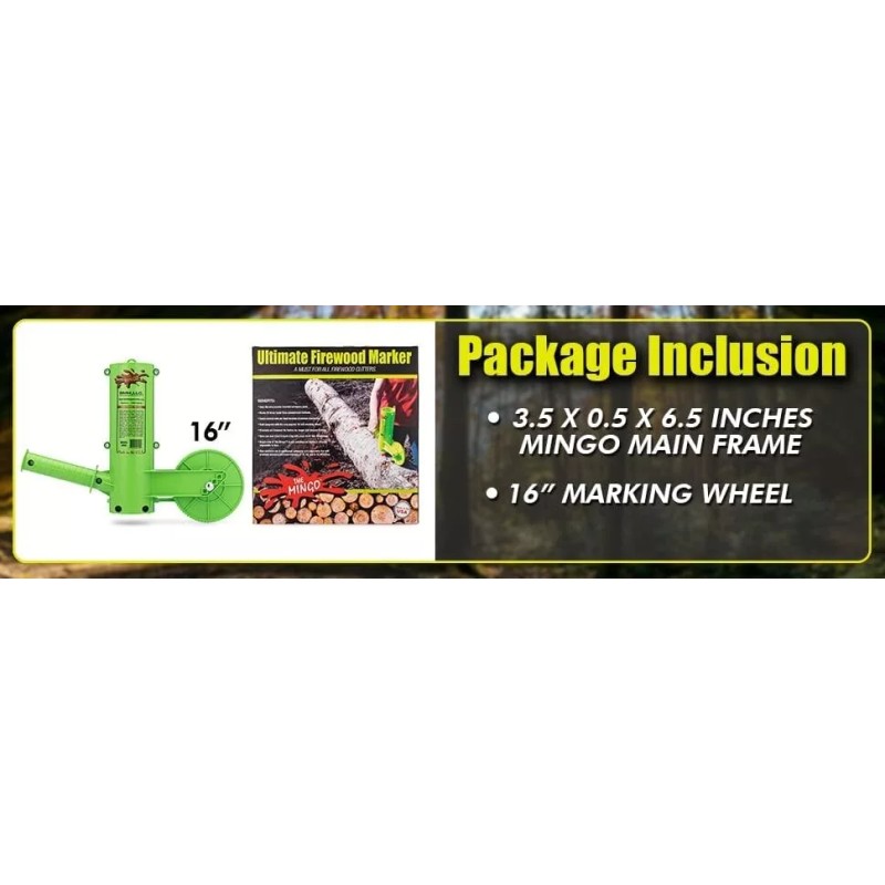 MINGO Firewood Measuring Tool Chainsaw Marking Tool Wheel Accessories Log