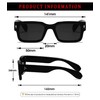 ZIMUSUN Square Frame Sunglasses for Women Men Trendy Chunky Rectangle