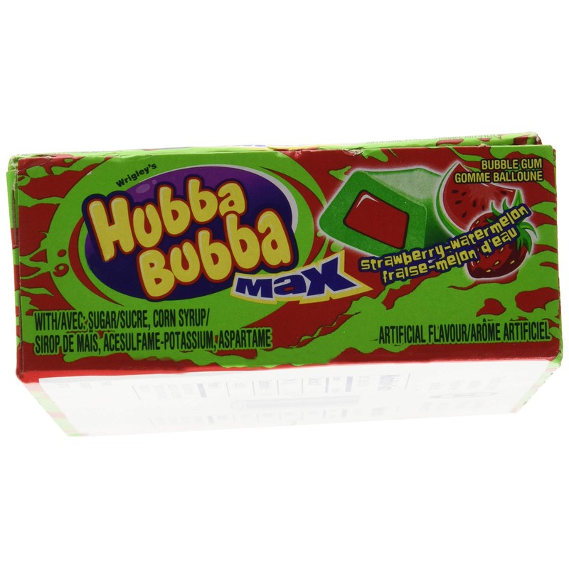 Hubba Bubba Max Strawberry Watermelon, 18-Count