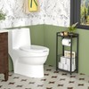 Freestanding Toilet Paper Holder with Storage Shelf – Bathroom Tissue