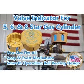 BigWillysFabShop.com Open/Closed Indicator for Gas Valve Cylinder (One size fits all: 5, 6, 8 knobs)