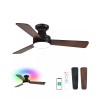 Orison Ceiling Fans with Lights, 42 inch Low Profile Ceiling
