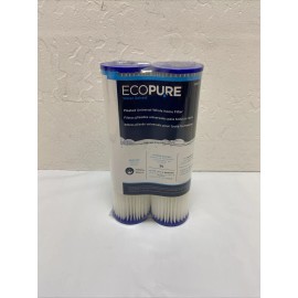 EcoPure 2-Pack EcoPure Universal Fit Pleated Replacement Water Filter EPW2P