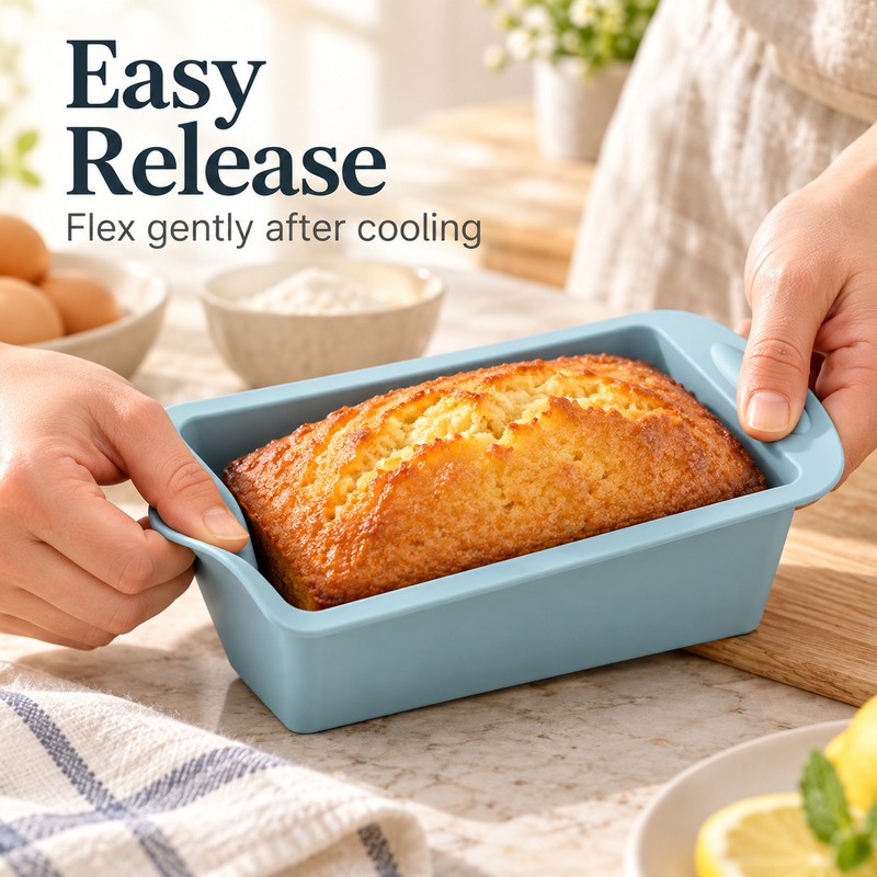Silicone Baking Molds NonStick Rectangle Cake Pans Mini Loaf Pan