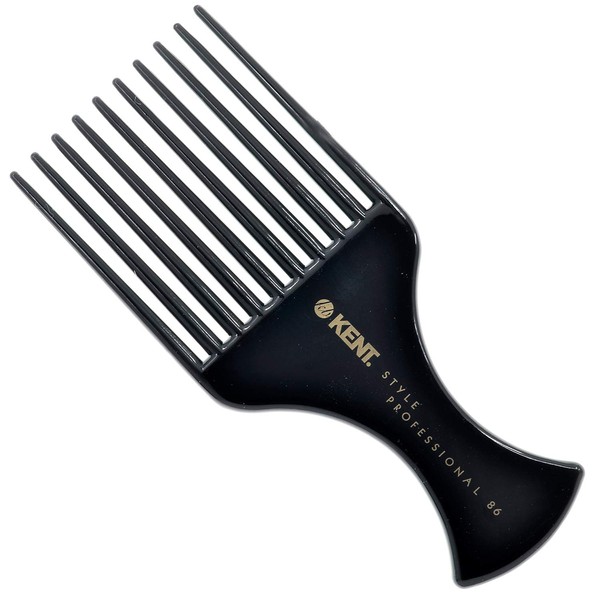 Kent SPC86 Salon-Style Hair Pick and Barber Comb - Pick Comb for Curly Hair and Afro Parting Comb - Hair Care Comb for Thick Hair - Kent Quality Barber Supplies and Hair Comb
