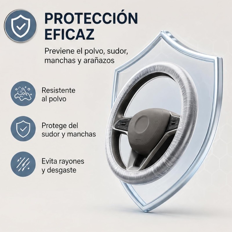 Keenso Funda Volante,100 Piezas Universal Fundas Desechables para Volantes con