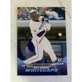 Jeremiah Burks 2019 West Michigan White Caps Team Card