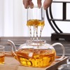 680ml Glass Teapot with Filter Heat Resistance Transparent Tea Kettle
