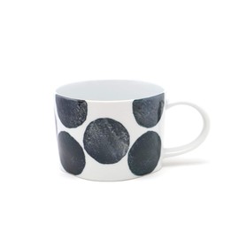 TAMAKI T-922354 Soup Cup Craft Studio Black/White, Diameter 3.6 x Depth 4.9 x Height 2.6 inches (9.1 x 12.5 x 6.5 cm), Capacity 9.5 fl oz (270 ml)