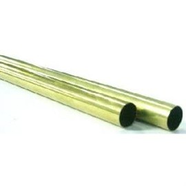 9115 Round Brass Tube.014 x 1/2 x 36-In. - Quantity 4