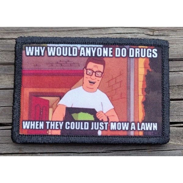 King of the Hill Hank Morale Patch Hook and Loop