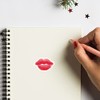Red Lips Stickers 1in for Scrapbooking, Arts, Craft, Kids DIY,