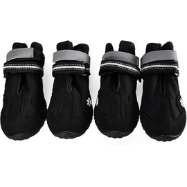 Waterproof Reflective Durable Dog Boots - Anti-Slip Paw Protection for Small to Large Dogs, All Weather, Sizes 2 (1.8'' X 2.3'')