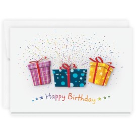 The Gallery Collection, 1 Count Card Pack, Birthday Card with Pearl Lined Envelope (Birthday Explosion)