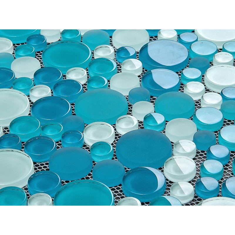 Simple Tile - Glass Mosaic Tile for Kitchen Backsplash, Bathroom