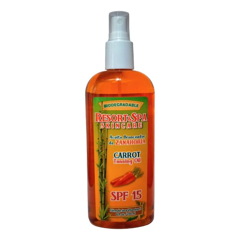 Bronceador De Zanahoria 100 % Biodegradable Fps 15 250 Ml.