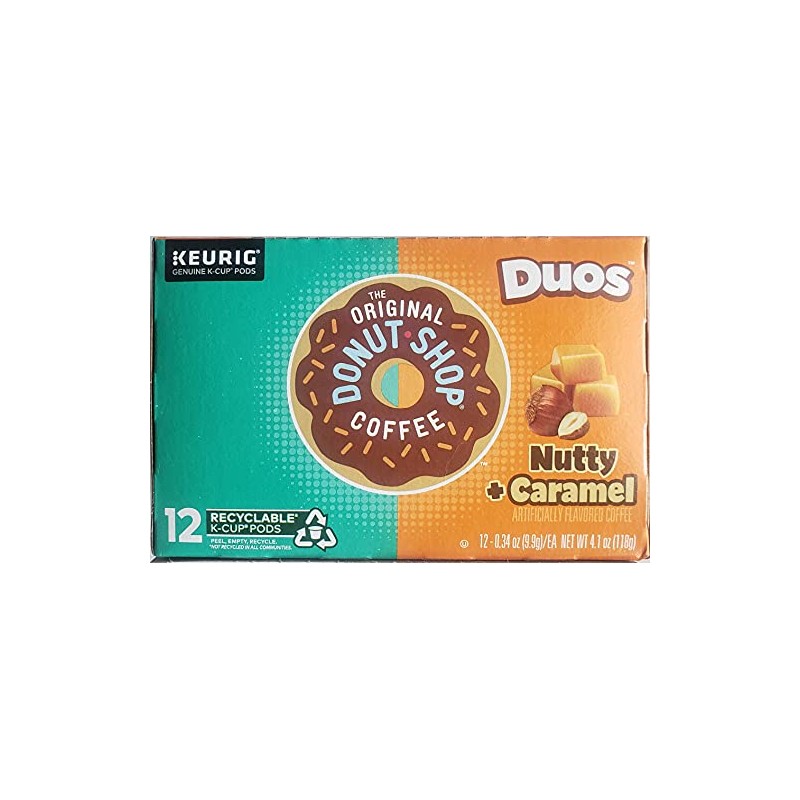 Donut Shop Nutty Caramel Coffee K-Cups, 12 Ct. Box (Retail