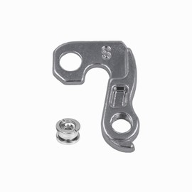 TerchPilet Rear Derailleur Hanger #48 with Bolts – Compatible with Diamondback, Nishiki, Ghost, Univega, Falcon, Raleigh, Claud Butler, Shogun, Optima – Silver CNC Aluminum Alloy