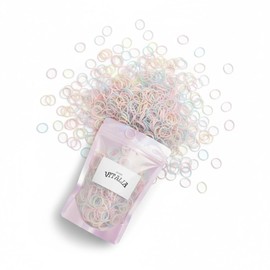 Mini Ligas Elásticas para Cabello, 1000 Piezas por Bolsa, Gomas Pequeñas Multicolor Pastel, Bandas Hules para Peinados, Trenzas para Niñas y Adultos Gomas Para Cabello VitaliaShop 2 BOLSAS