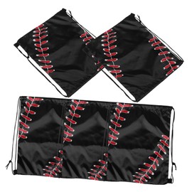 BESPORTBLE 5pcs Drawstring Backpack Bag for Softball Baseball Durable Lightweight Design for Outdoor Fitness Gym Travel Closure Comfortable Carrying