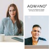 AQWANO Rimless Reading Glasses Computer Blue Light Blocking for Women