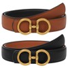 AWAYTR Reversible Belt for Women - Two-in-One Women Fashion Leather