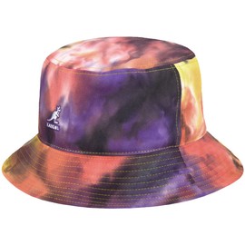 Kangol Tie Dye Bucket Cloth Hat Summer Sun (L (58-59 cm) - Mixed Colours)
