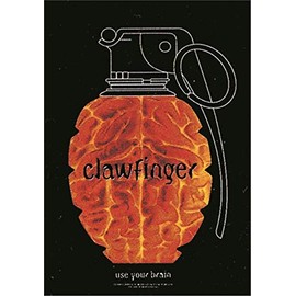 Heart Rock Flag Original Clawfinger Use Your Brain, Fabric, Multicoloured, 110 x 75 x 0.1 cm