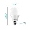 LUXRITE Dimmable 3500K LED Light Bulbs 800 Lumens Pack of