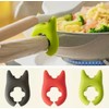 CARRICE Multifunctional Silicone Kitchen Utensil Rest, Durable Anti-Spill Spoon Holder