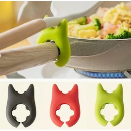 CARRICE Multifunctional Silicone Kitchen Utensil Rest, Durable Anti-Spill Spoon Holder