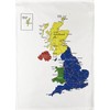 Half a Donkey Colourful Map of the British Isles and