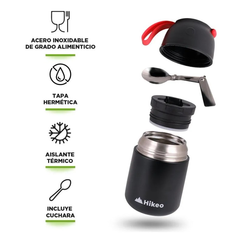Termo de Acero Inoxidable 628 ml para Comida Termo para