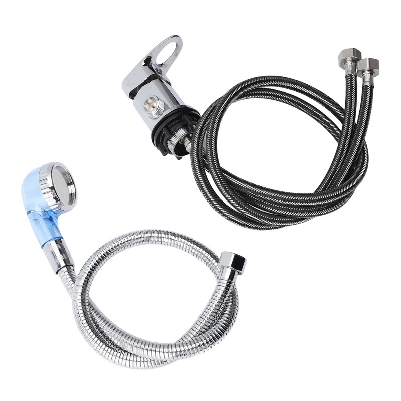 80cm Salon Shampoo Bowl Faucet 70cm Hose M Size Blue