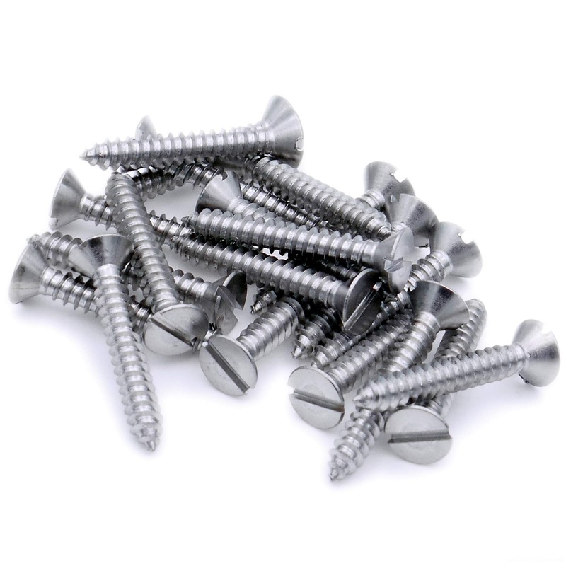 No.4 x 0.25 (2.9mm x 6.5mm) Slot Countersunk Self-Tapping Screw