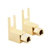 Mugetech 4 pcs Banana to Spade Adapter Plug,Speaker Spade Terminals