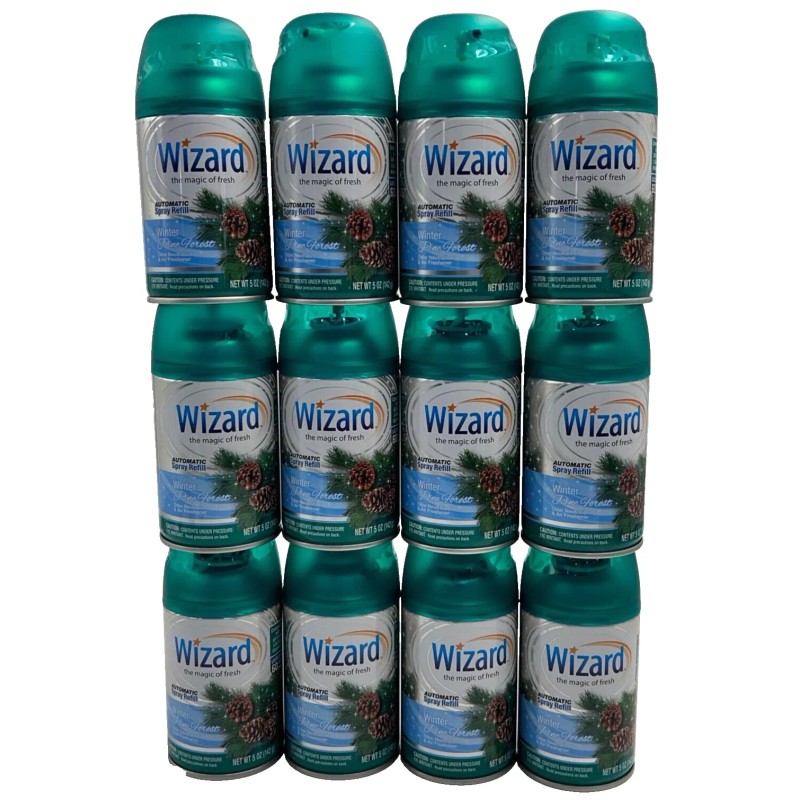 Wizard 12 Wizard Automatic Spray Refills Winter Pine Forest 5oz