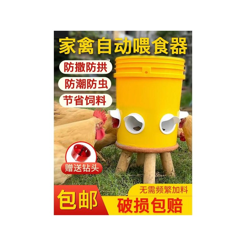 자동 닭 모이통 사료통 양계장 급여기 먹이 급식기 거위 사료