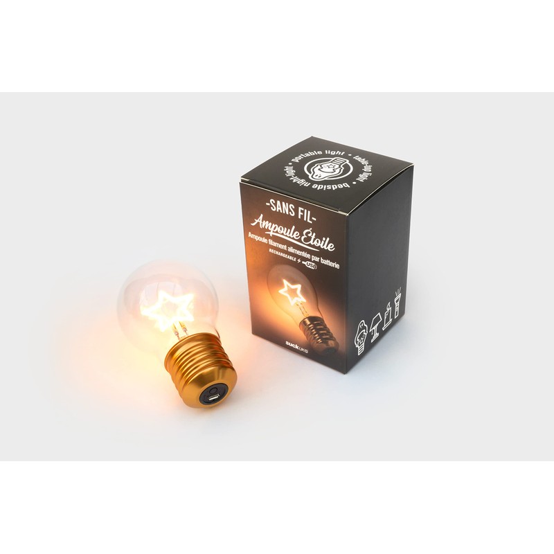 Suck UK Star Lamp - Star Shaped Light Bulb -
