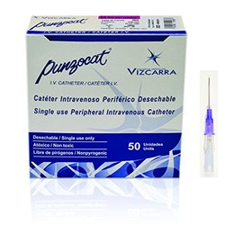 Catéter Intravenoso Periférico, No Radiopaco, 23 g x 19 mm, 50 Piezas