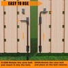 DJSUNPACKING 18" Heavy Duty Cane Bolt Gate Drop Rod with