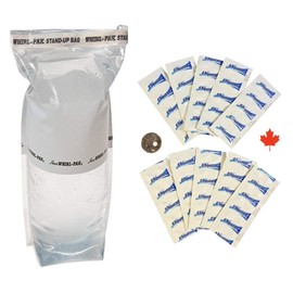 Aquatabs Water Purification Tablets 100/pack (Canadian Format) with Bonus Whirl-Pak Emergency Water Bag