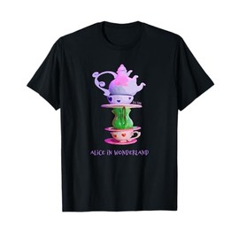 Tea Time - Alice In Wonderland - Tea Cup Stack T-Shirt