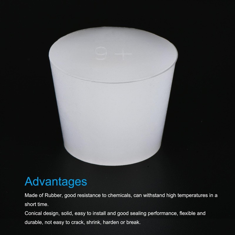 sourcing map 2 x cone rubber stoppers, 36 mm to