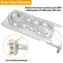 Dryer Heating Element by SupHomie - Compatible with Maytag Epic z Bravos MEDX500XW0 MEDX700XL0 MEDX700XW0 MED3500FW1 MEDB765FW0 MEDB835DW4 MEDB855DC4 MED9600SQ0 MED9700SQ0