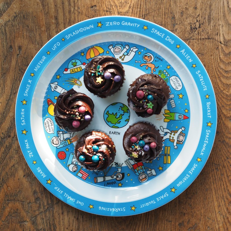 Tyrrell Katz Kids Space Printed Plate in Melamine - Dishwasher